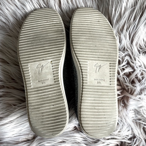 Giuseppe Zanotti Silver Glitter Alena Star Sneakers - Picture 7 of 9